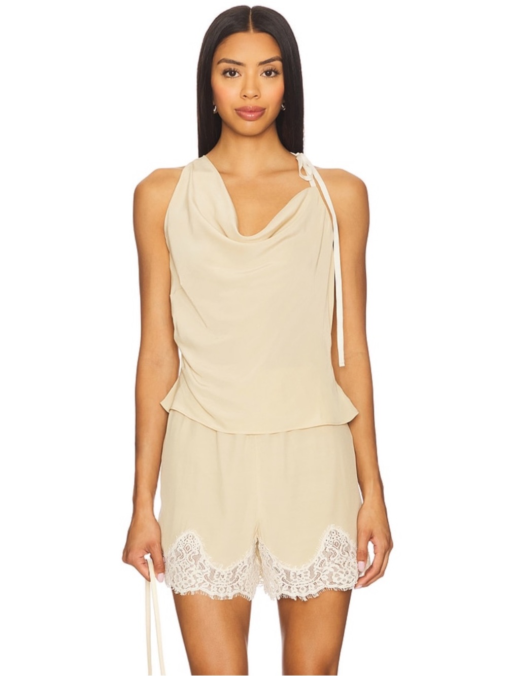 L’academie Lilah short in beige